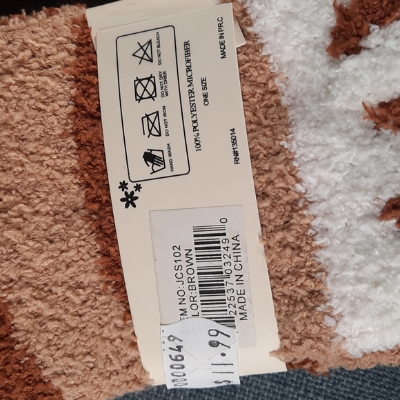 Cat Paw Foot Socks Sox Sock Fuzzy Soft Slipper Thick Warm Cozy Unisex Kids Child - Picture 5 of 5